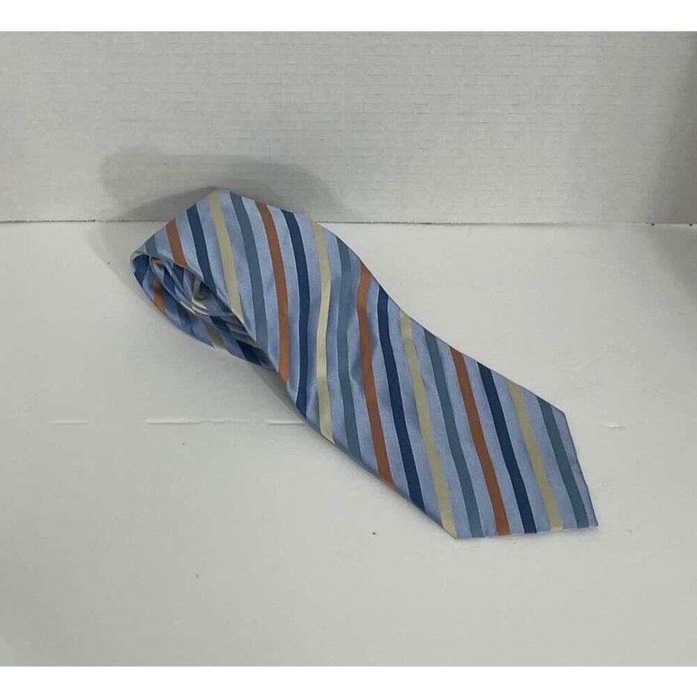 Tasso Elba Men’s Silk Striped Tie Classic 4"
